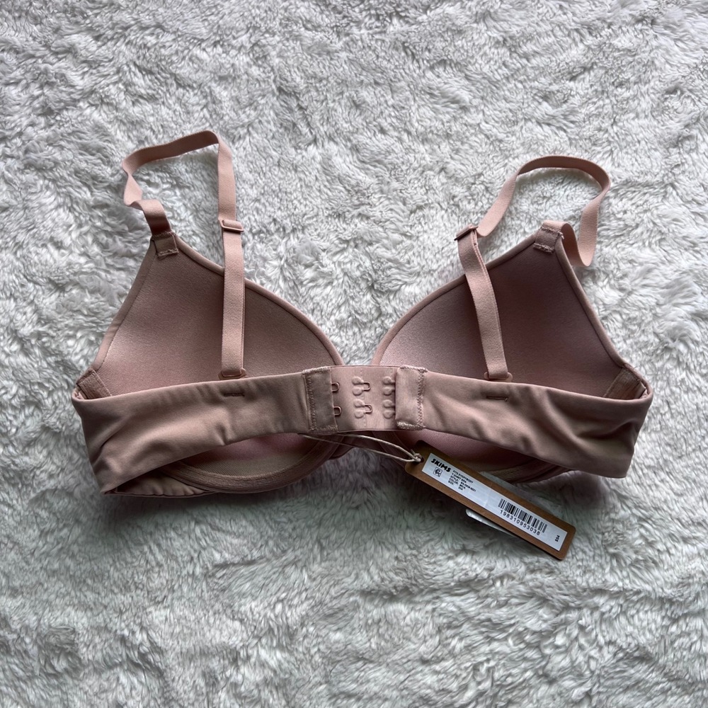 SKIMS Women's Fits Everybody T-Shirt Bra Mica Neutral Size 32A BA-DEM-9221 NEW - Picture 5 of 12